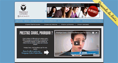 Desktop Screenshot of prestige-cours.fr